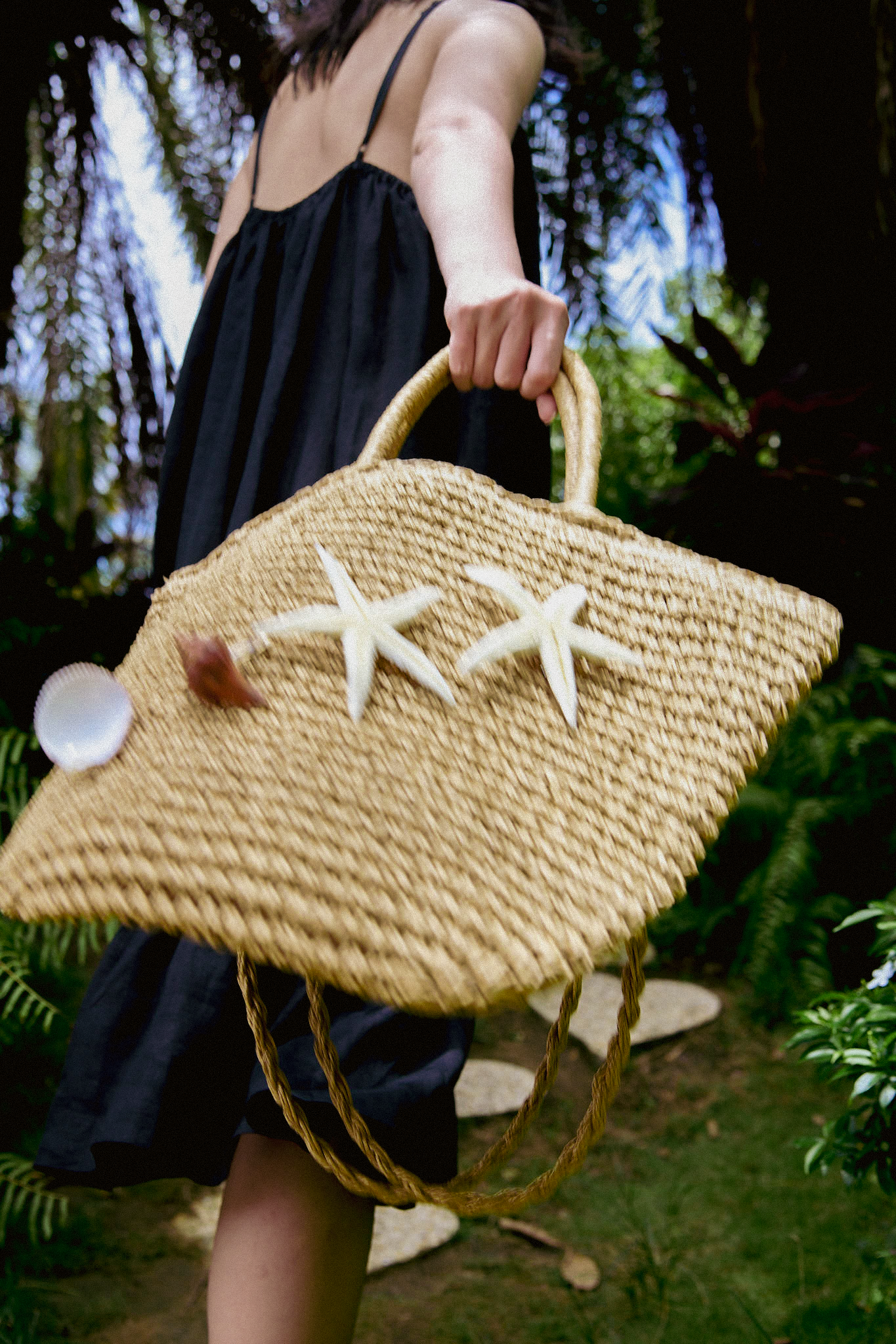 Giỏ cói túi dáng tote thời trang Hity