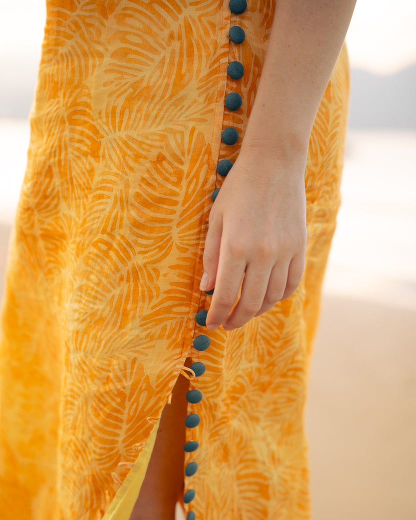 Đầm suông hai dây linen thời trang Hity