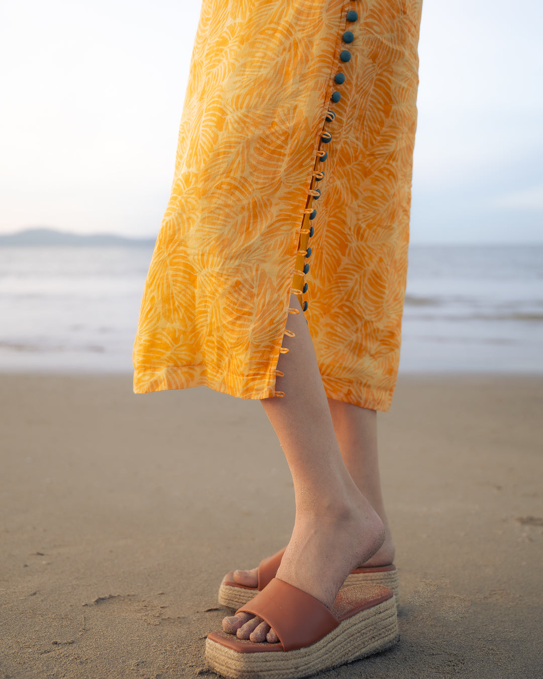 Đầm suông hai dây linen thời trang Hity