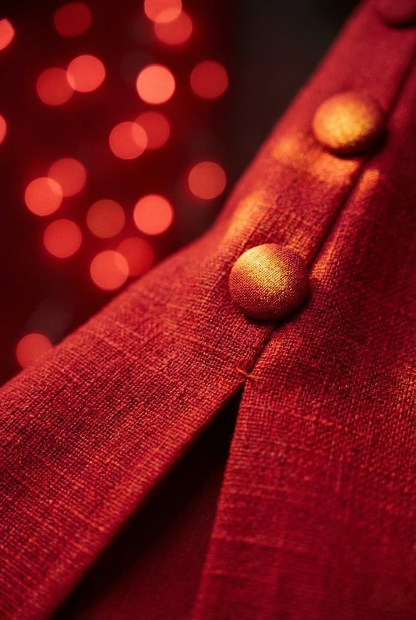 Đầm suông xẻ tà cotton đỏ thời trang Hity