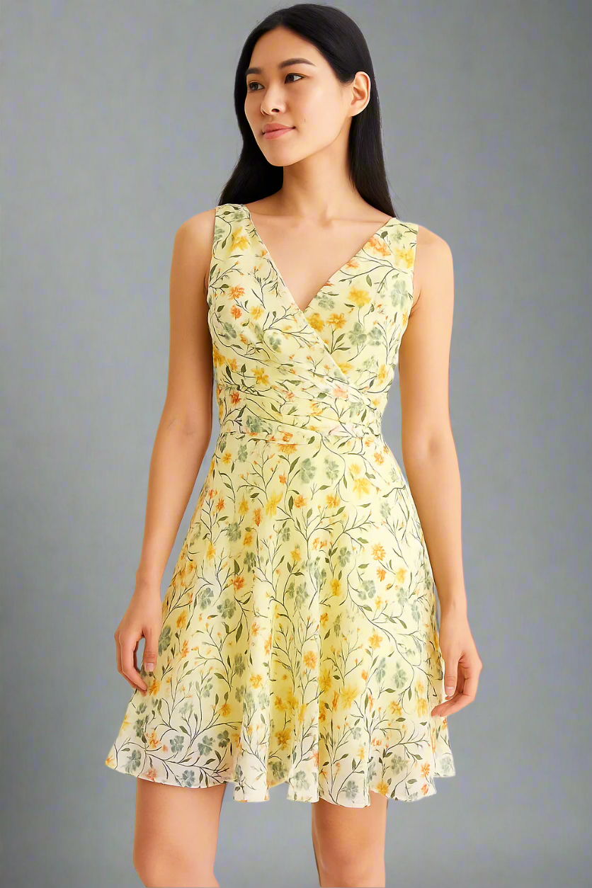 Đầm xoè hoa nhí soleil thời trang Hity