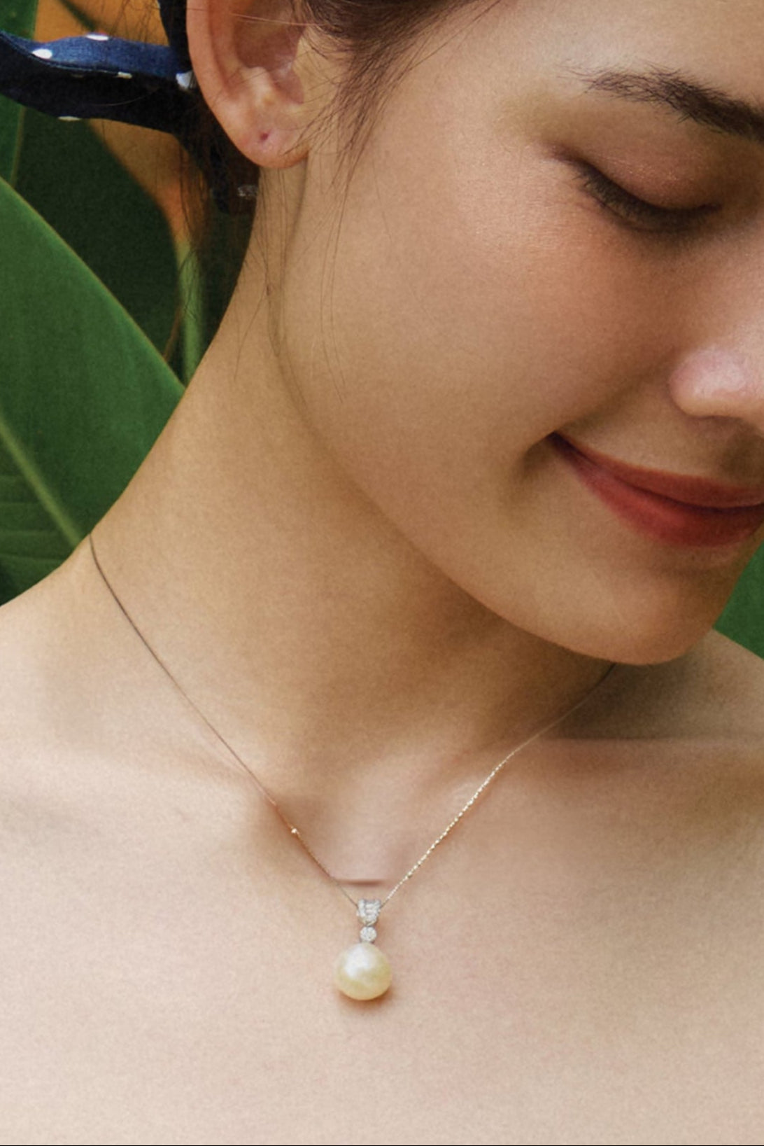 Dây chuyền bạc mặt ngọc trai baroque thời trang Hity