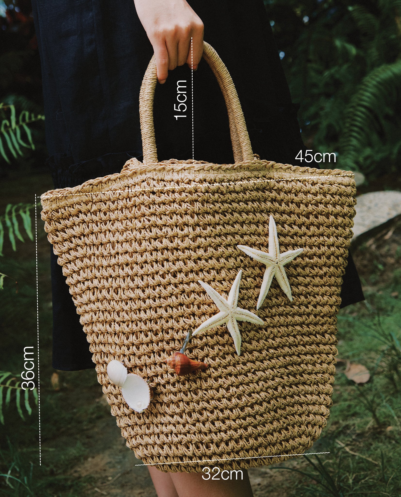 Giỏ cói túi dáng tote thời trang Hity