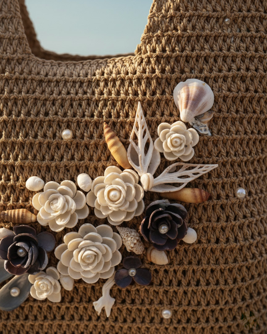 Giỏ cói giấy dáng tote mềm thời trang Hity