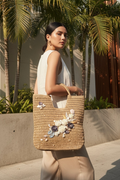 Giỏ cói giấy dáng tote mềm thời trang Hity