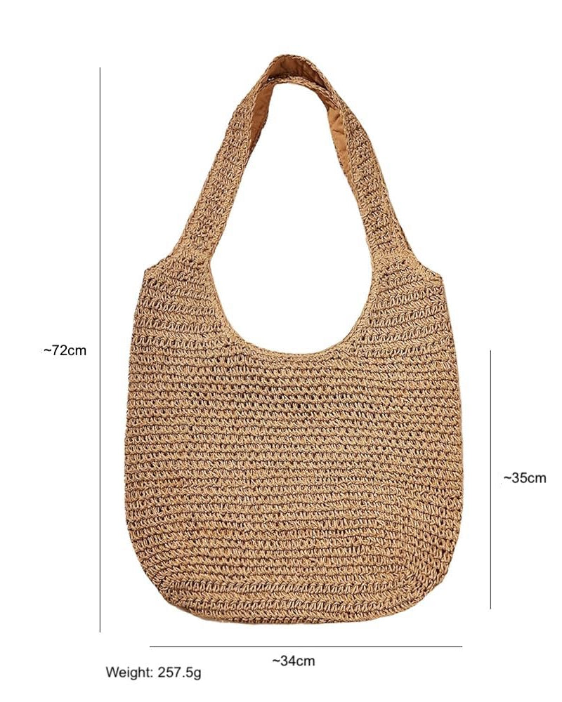 Giỏ cói giấy dáng mềm thời trang Hity