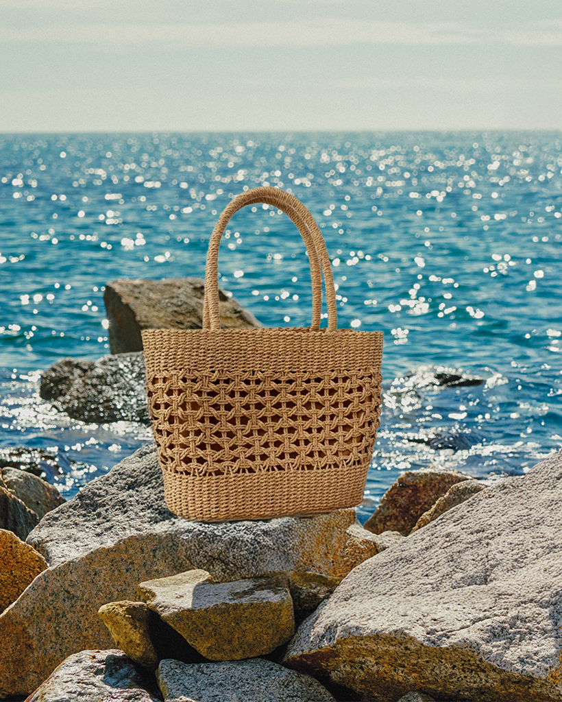 Giỏ túi cói vuông thời trang Hity