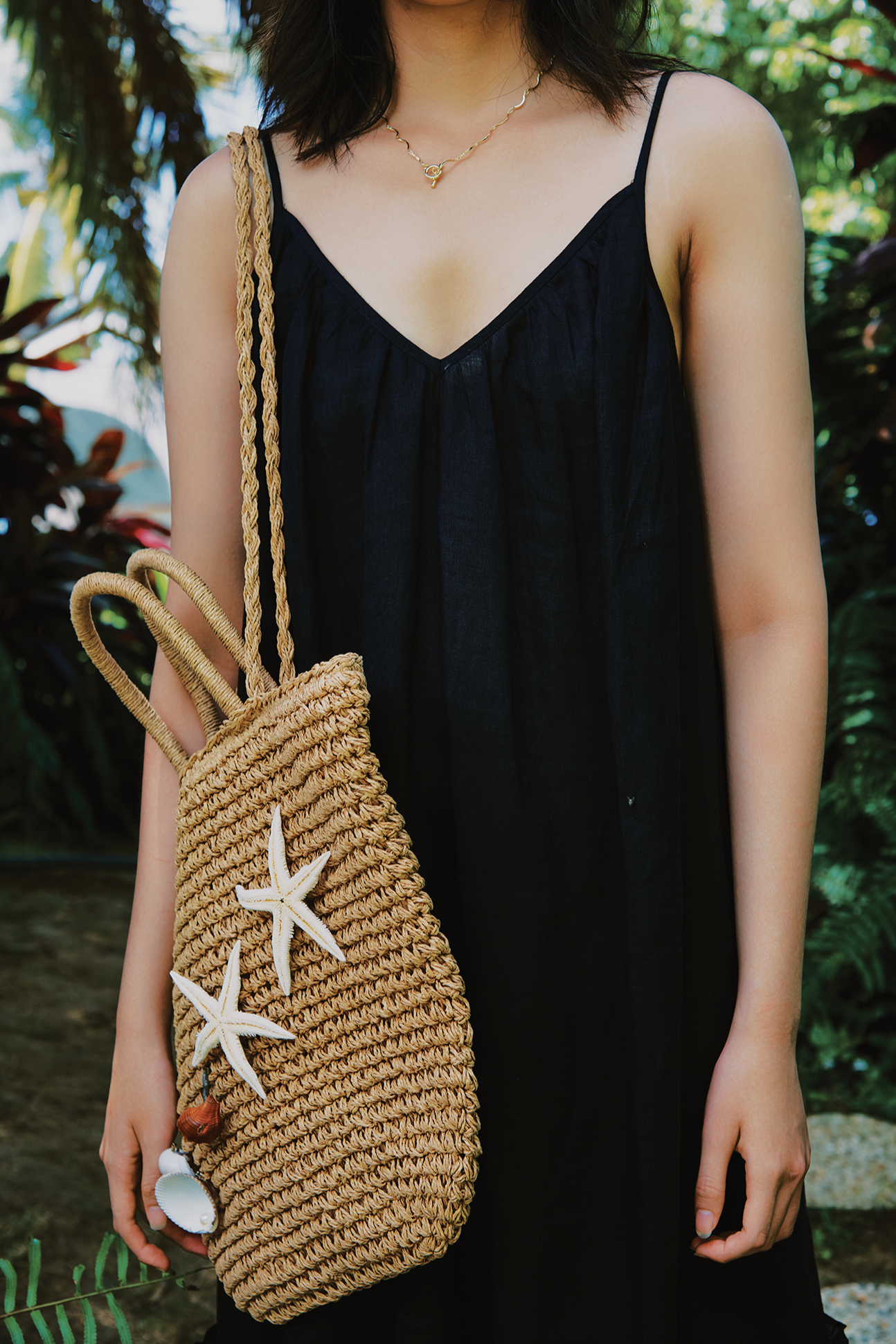 Giỏ cói túi dáng tote thời trang Hity