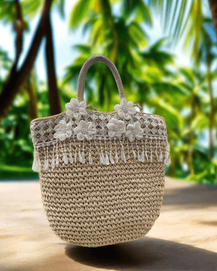 Giỏ Cói Tua Rua ACC444 - Hity