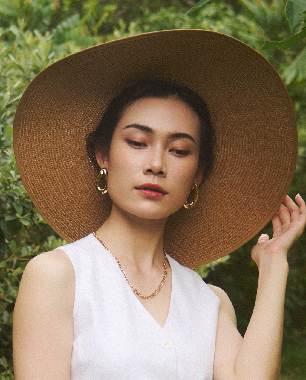 Mũ cói rộng vành thời trang Hity