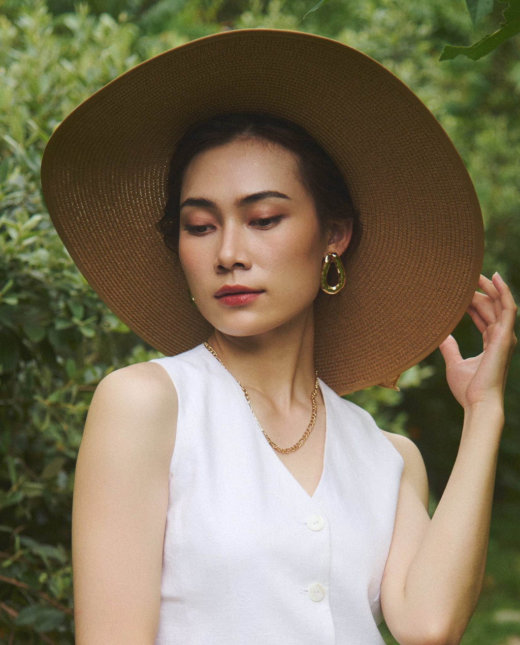 Mũ cói rộng vành thời trang Hity