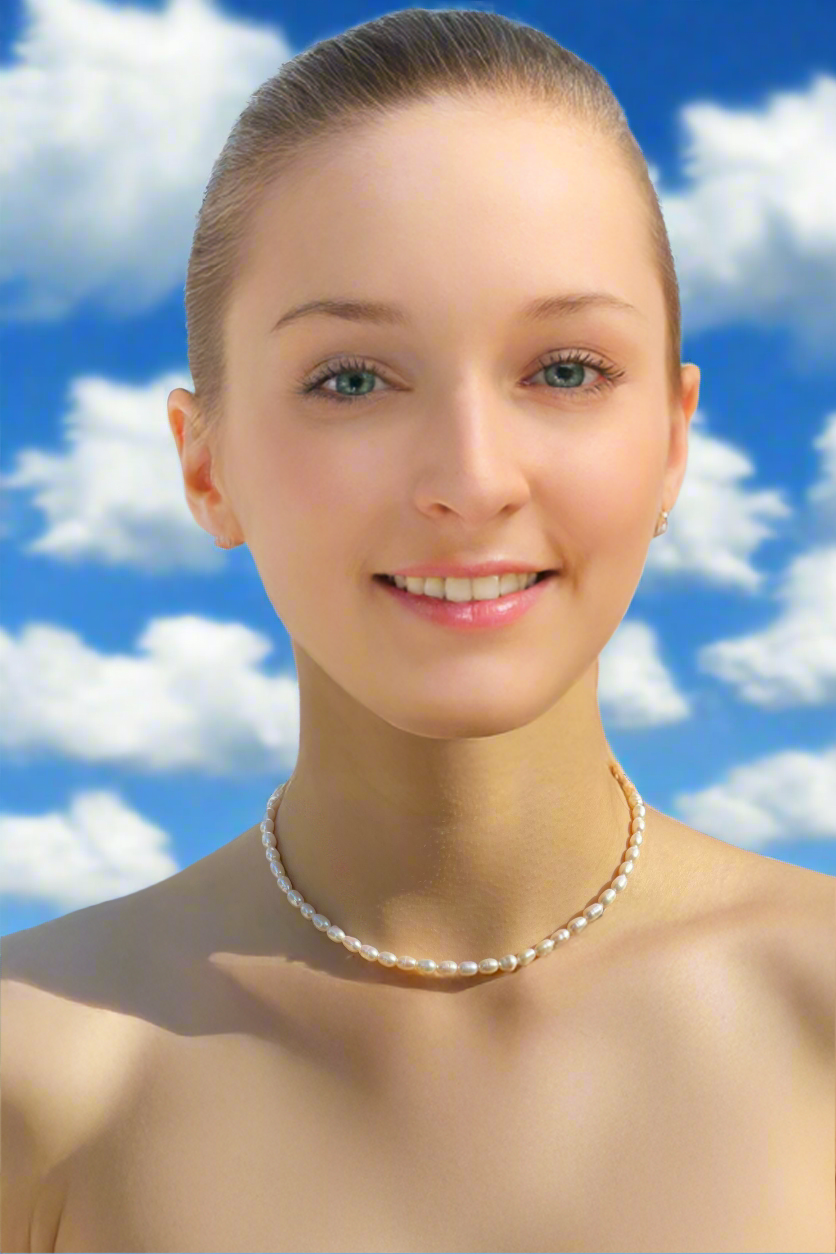 Vòng cổ choker ngọc trai dị baroque thời trang Hity