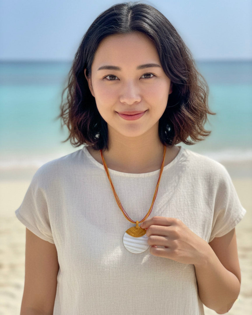 Vòng cổ mặt xà cừ thời trang Hity