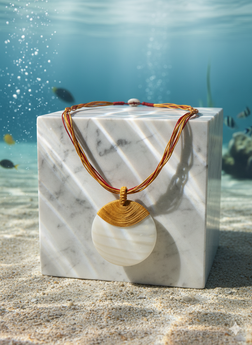 Vòng cổ mặt xà cừ thời trang Hity