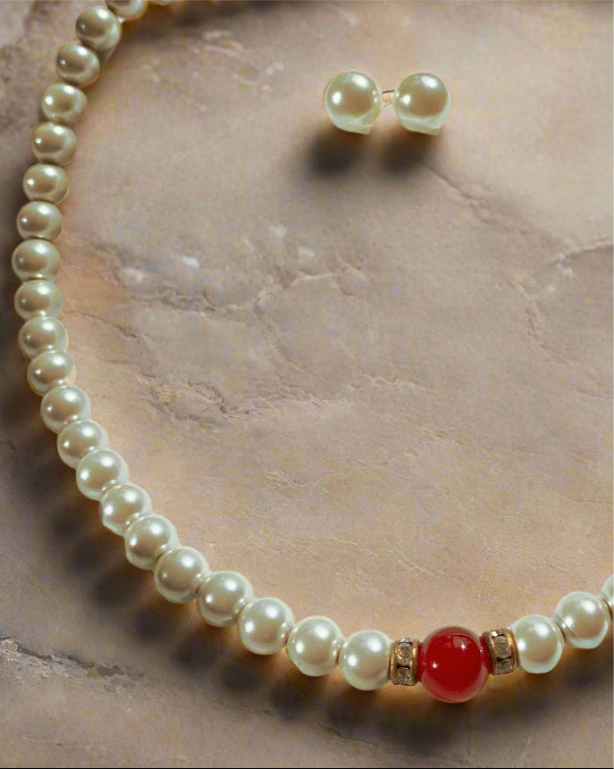 Vòng cổ ngọc trai từ tính nam châm thời trang Hity