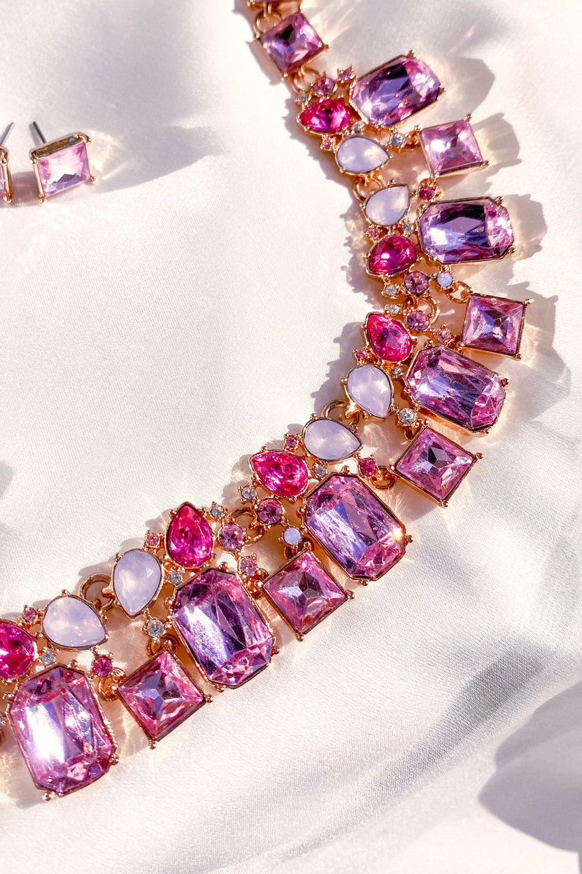 Vòng cổ pha lê trang sức đi tiệc thời trang Hity