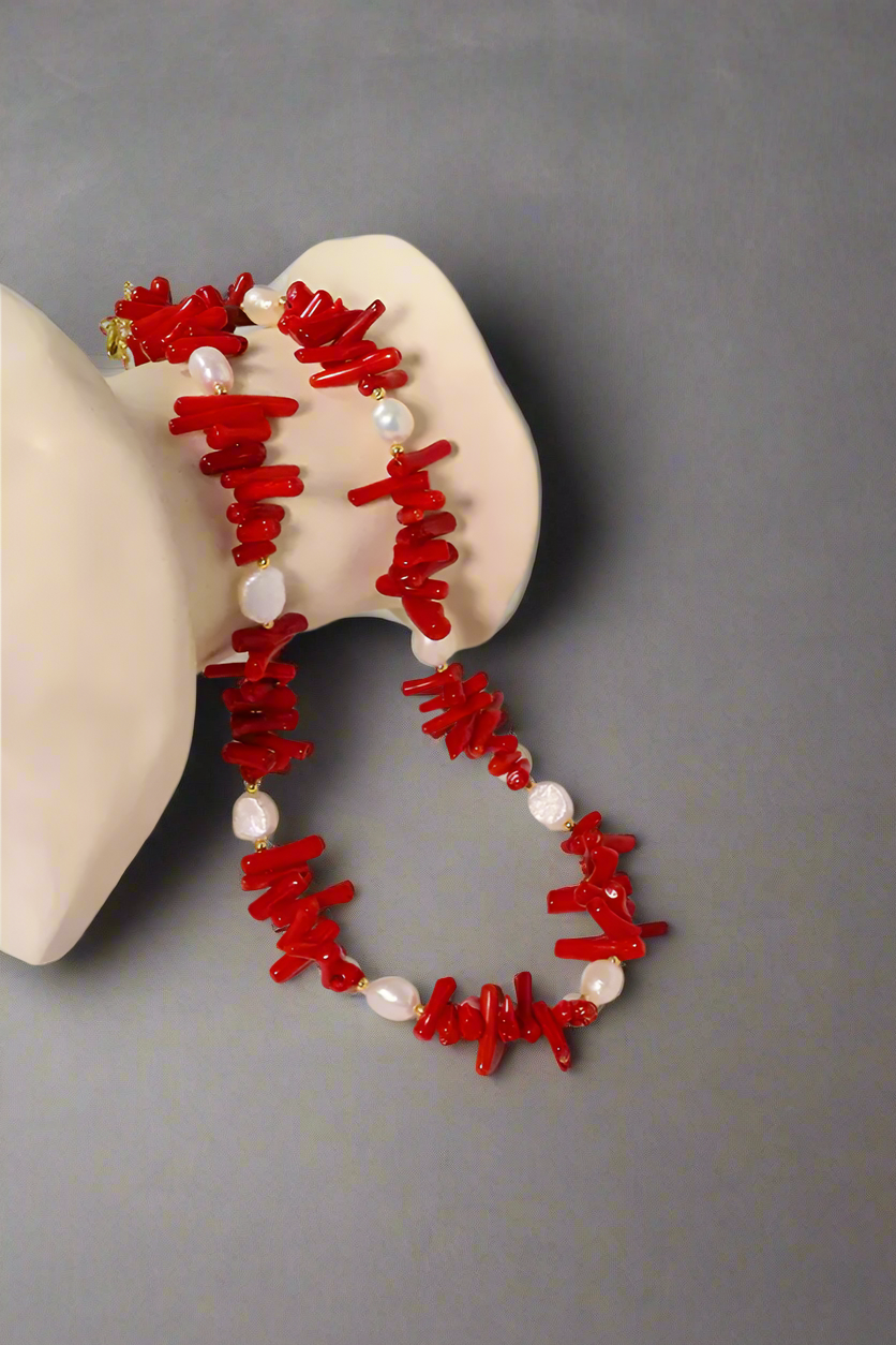 Vòng cổ san hô đỏ thời trang Hity