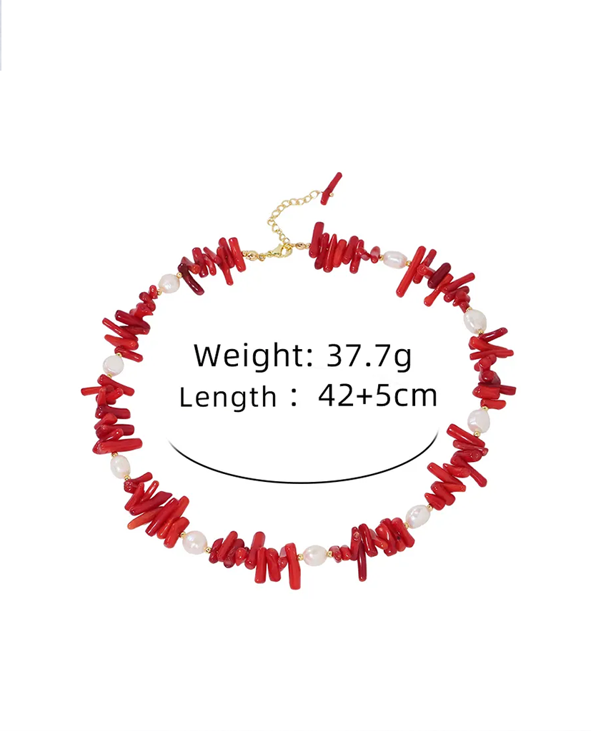 Vòng cổ san hô đỏ thời trang Hity