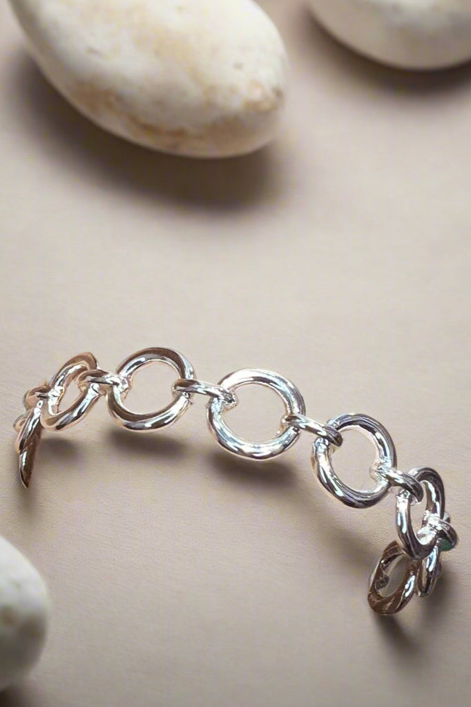 Vòng tay kiềng xích bạc thời trang Hity