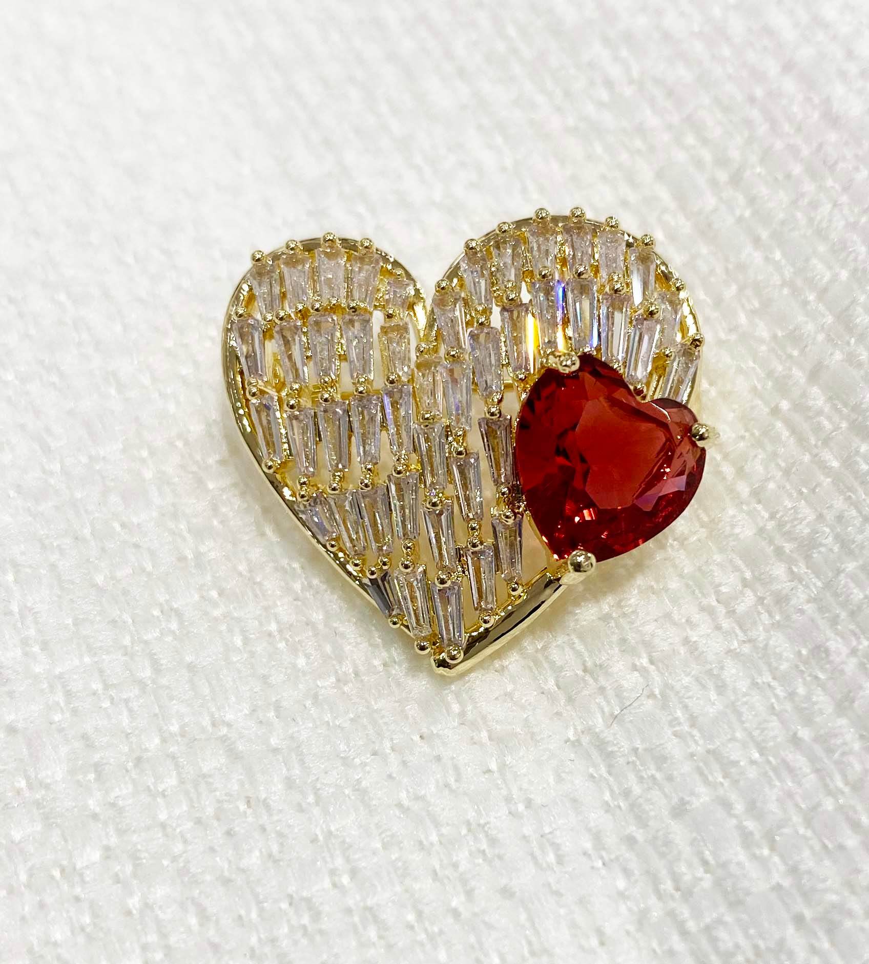 Cài Áo Tim Ruby ACC146.49 - Hity