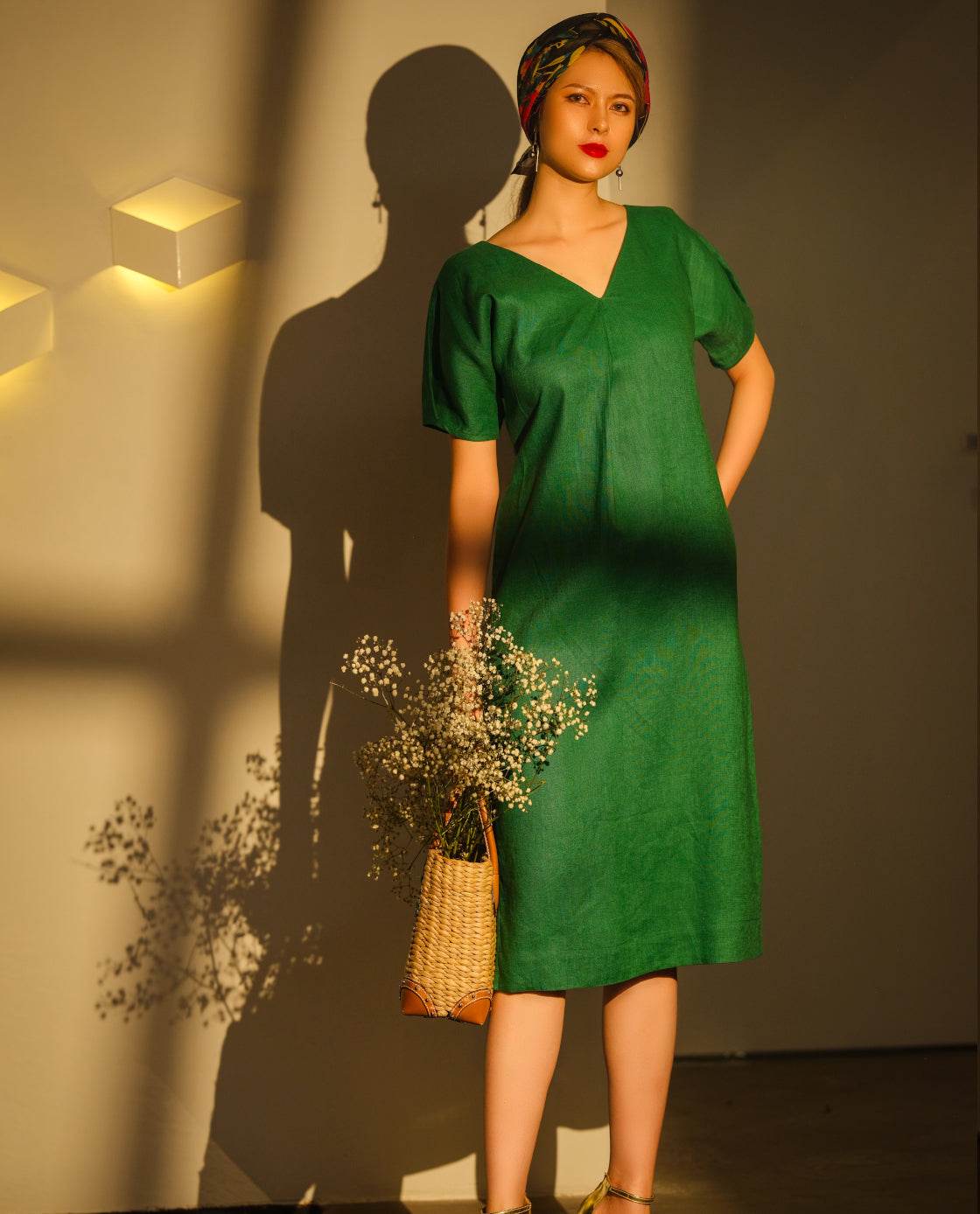 Đầm Suông Linen Tre DRE163 - Hity