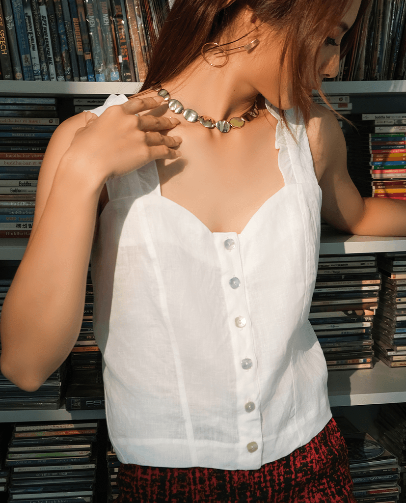 Áo Croptop Linen Nắng TOP186 - Hity