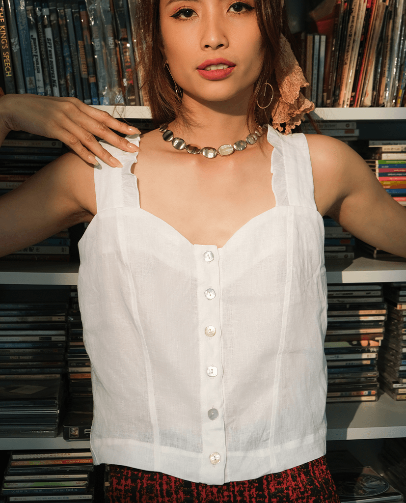 Áo Croptop Linen Nắng TOP186 - Hity