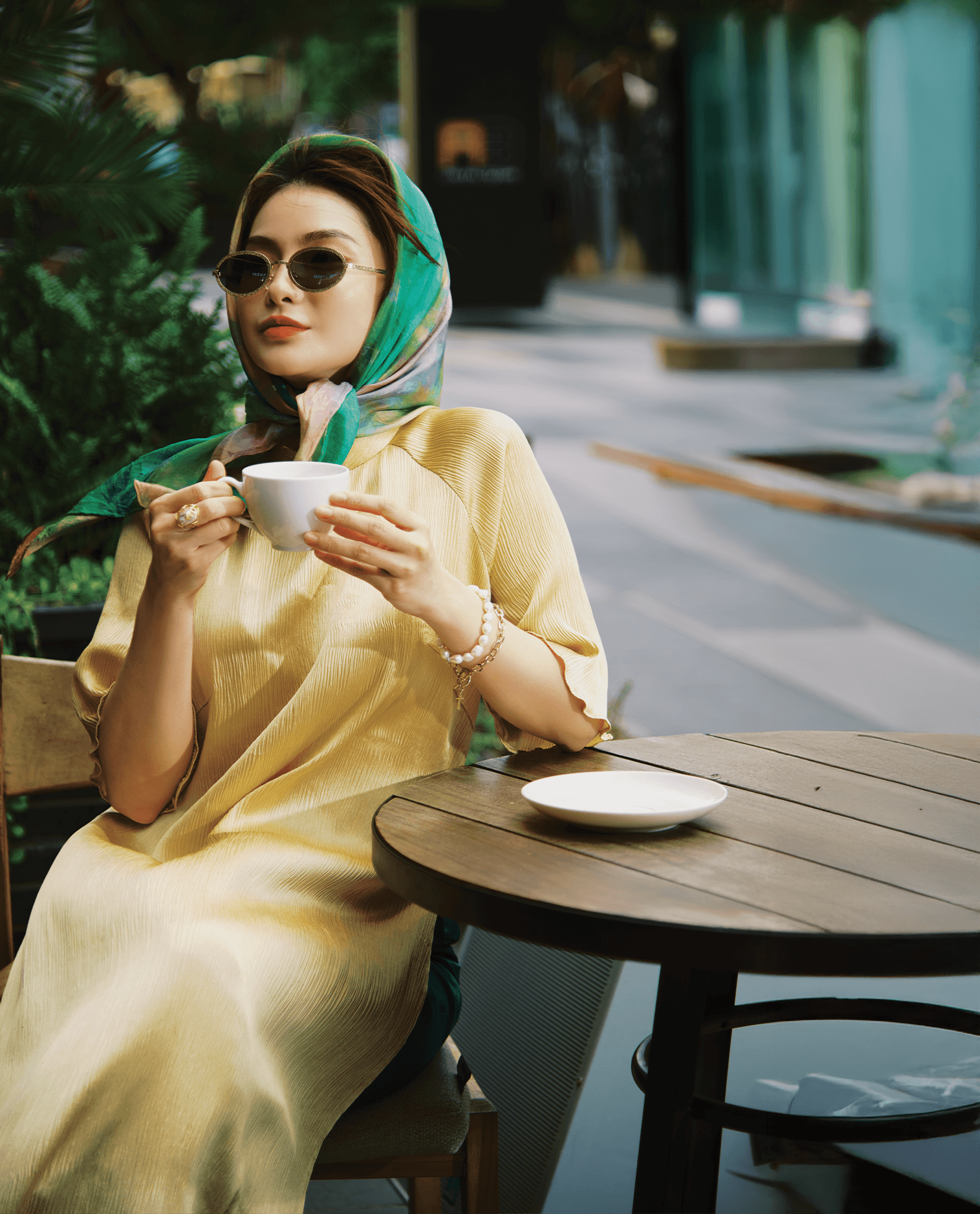 Áo Dài Lãnh Tơ Tằm Hoàng Kim ADA009 - Hity