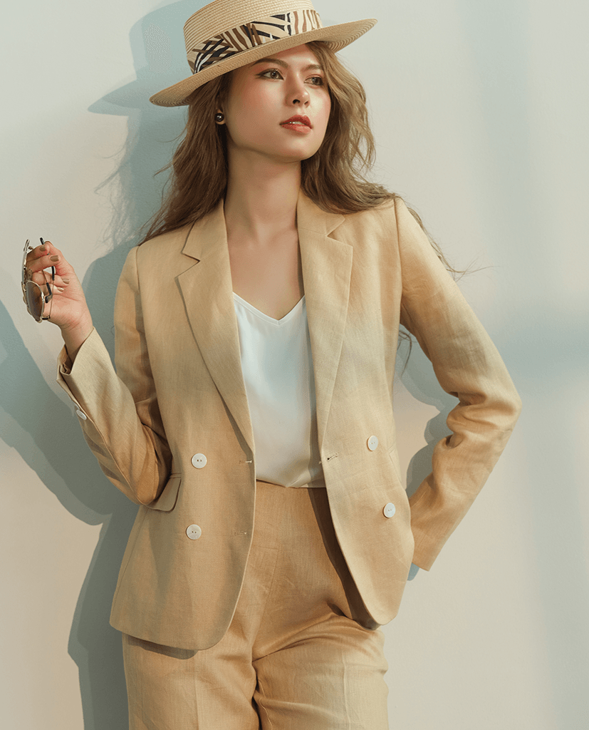 Áo Vest Blazer Linen Mộc Lan TOP169 - Hity