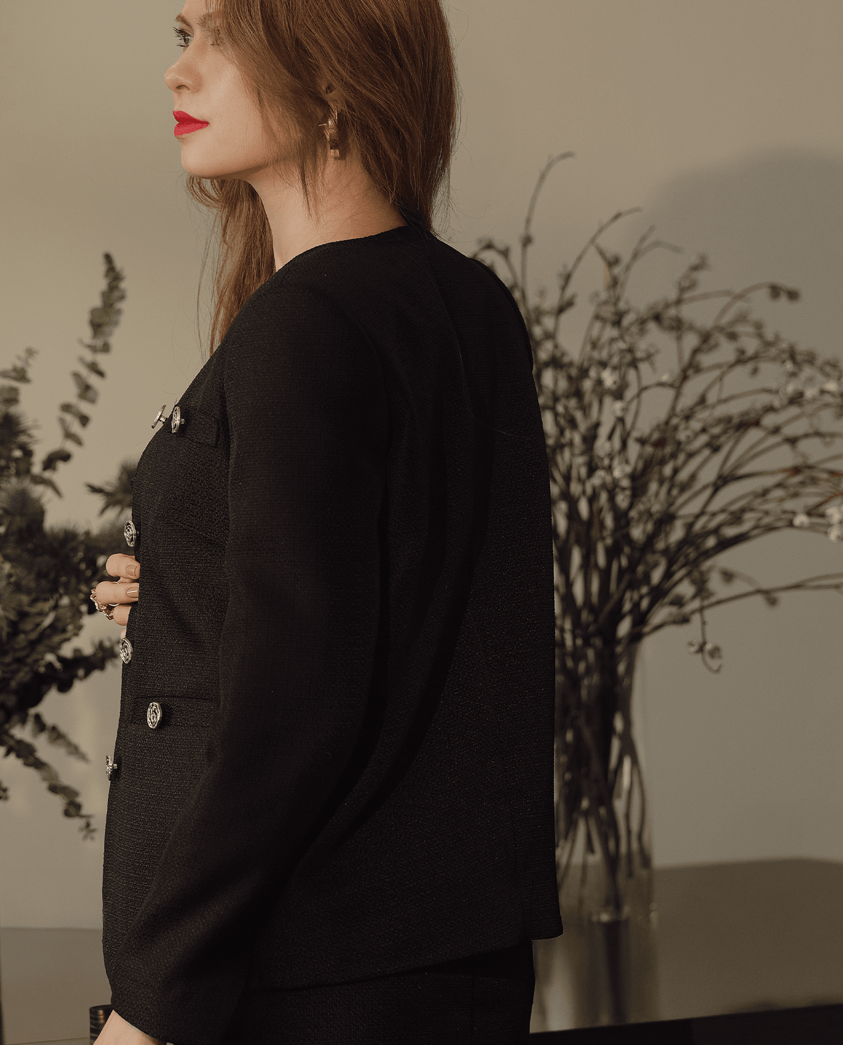 Áo Jacket Tweed Nam Hà TOP187 - Hity