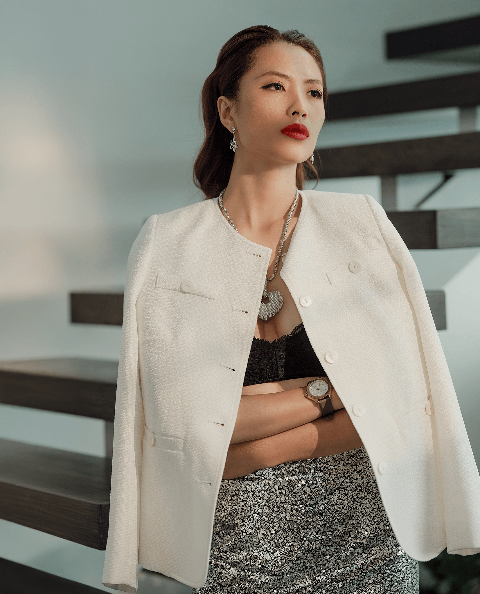 Áo Jacket Tweed Hà Giang TOP187 - Hity