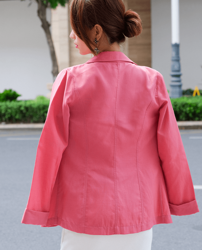 Áo Khoác Blazer Linen Sakura TOP125 - Hity