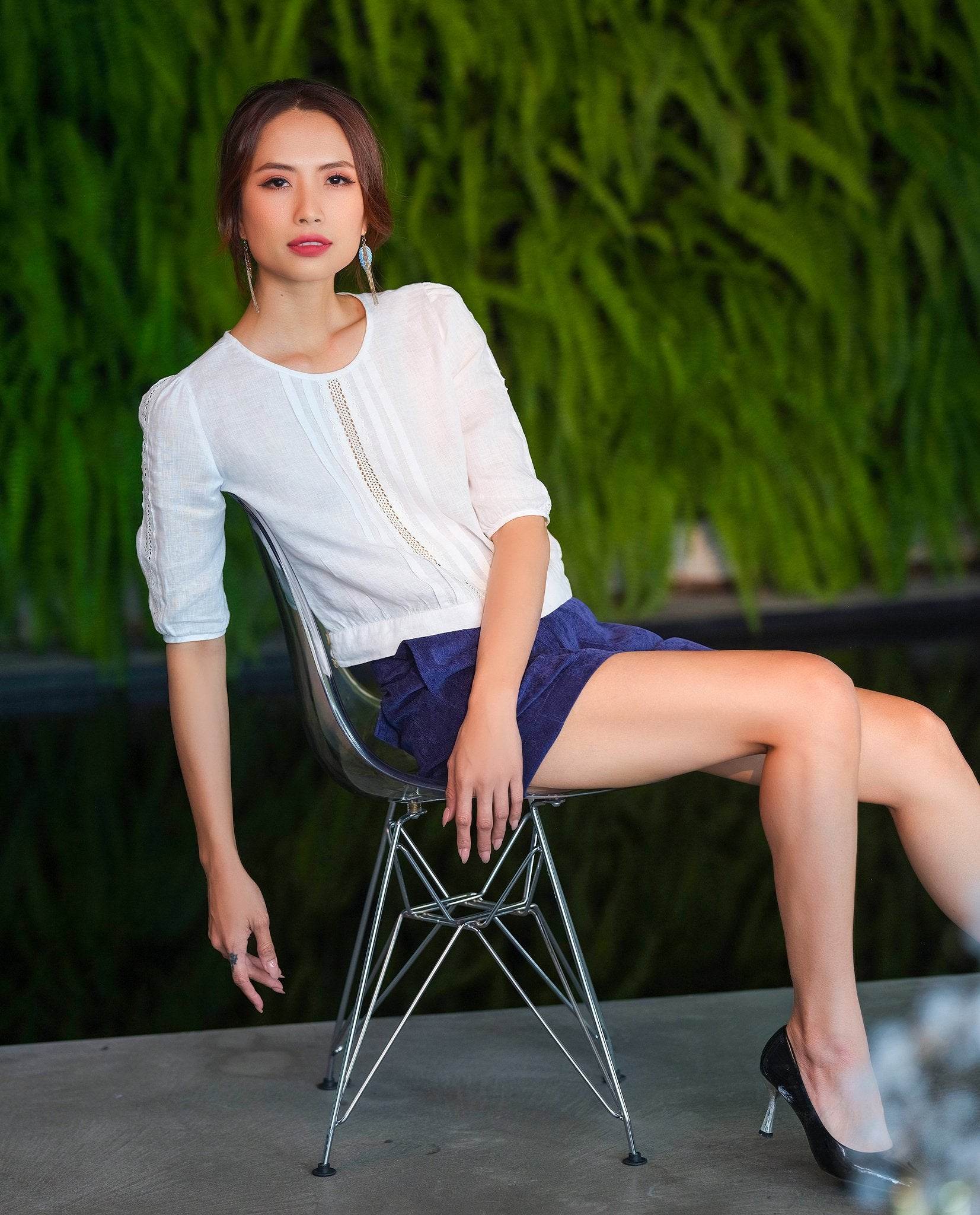 Áo Linen Mộc Trà TOP192 - Hity