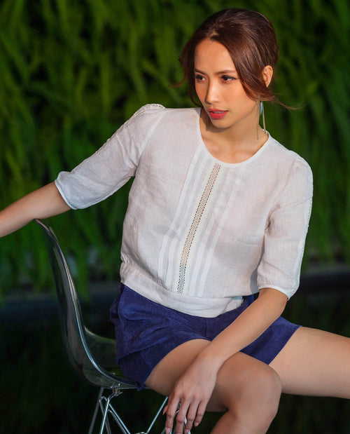 Áo Linen Mộc Trà TOP192 - Hity