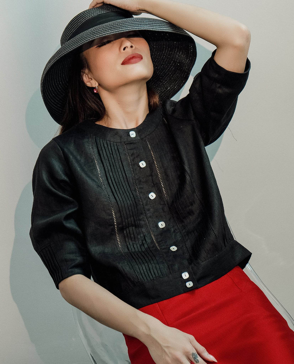 Áo Linen Mặc Nưa TOP188 - Hity