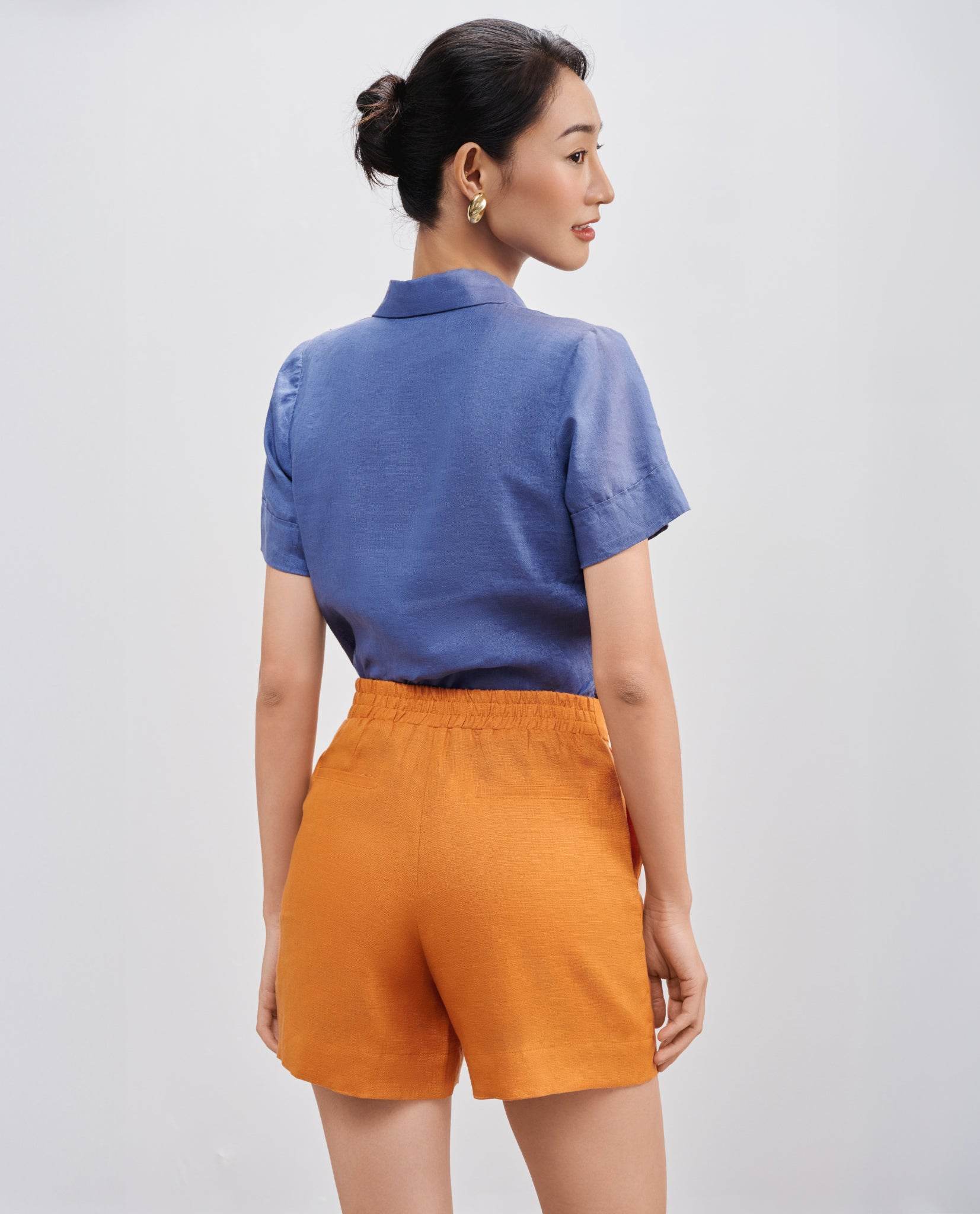 Áo Linen Rua Rút Chỉ Thạch TOP195Limited - Hity