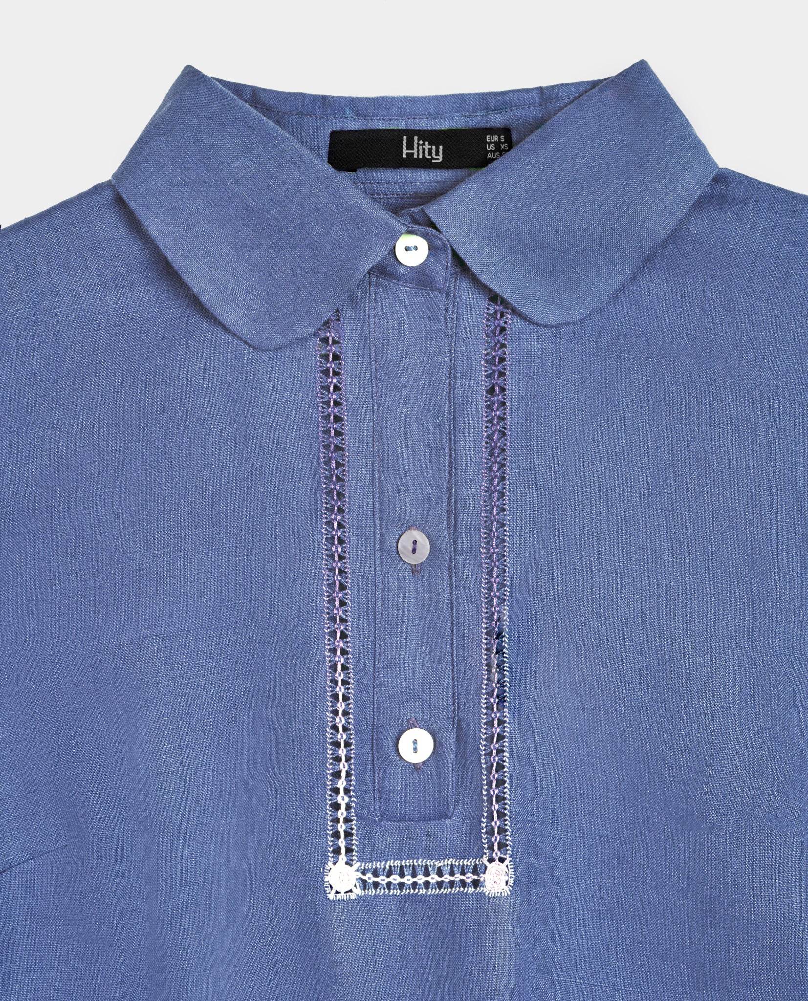 Áo Linen Rua Rút Chỉ Thạch TOP195Limited - Hity