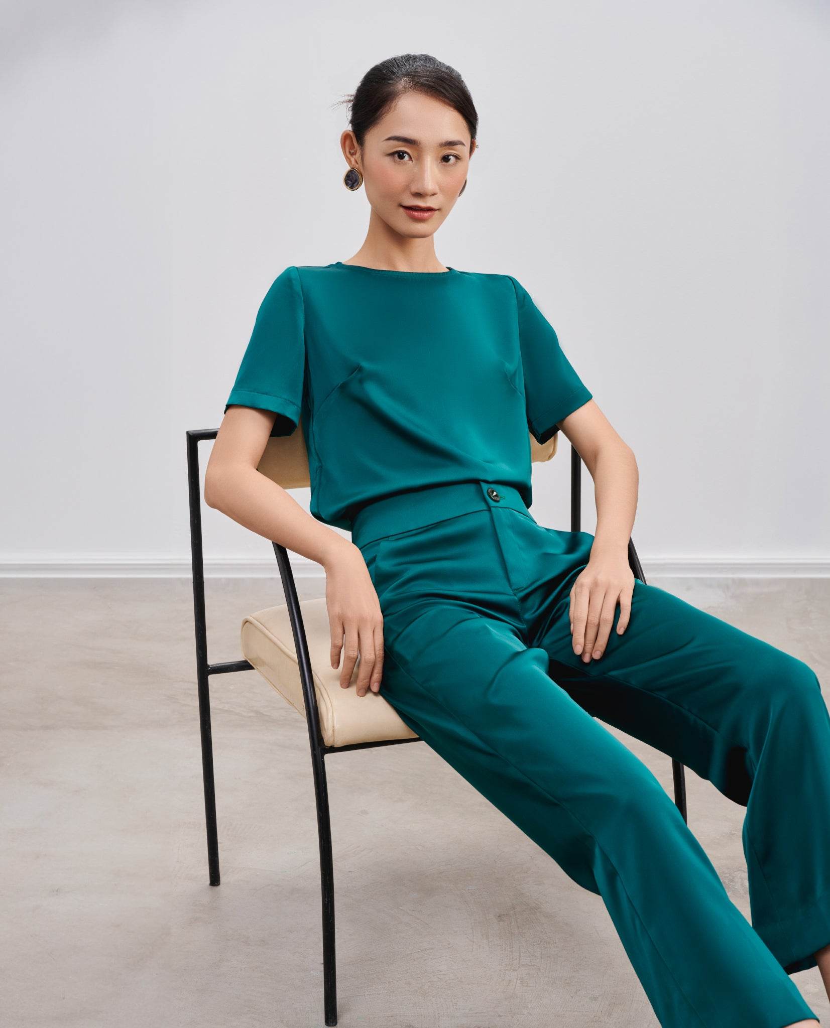 Áo Suông Cổ Tròn Cúc Phương TOP216 - Hity