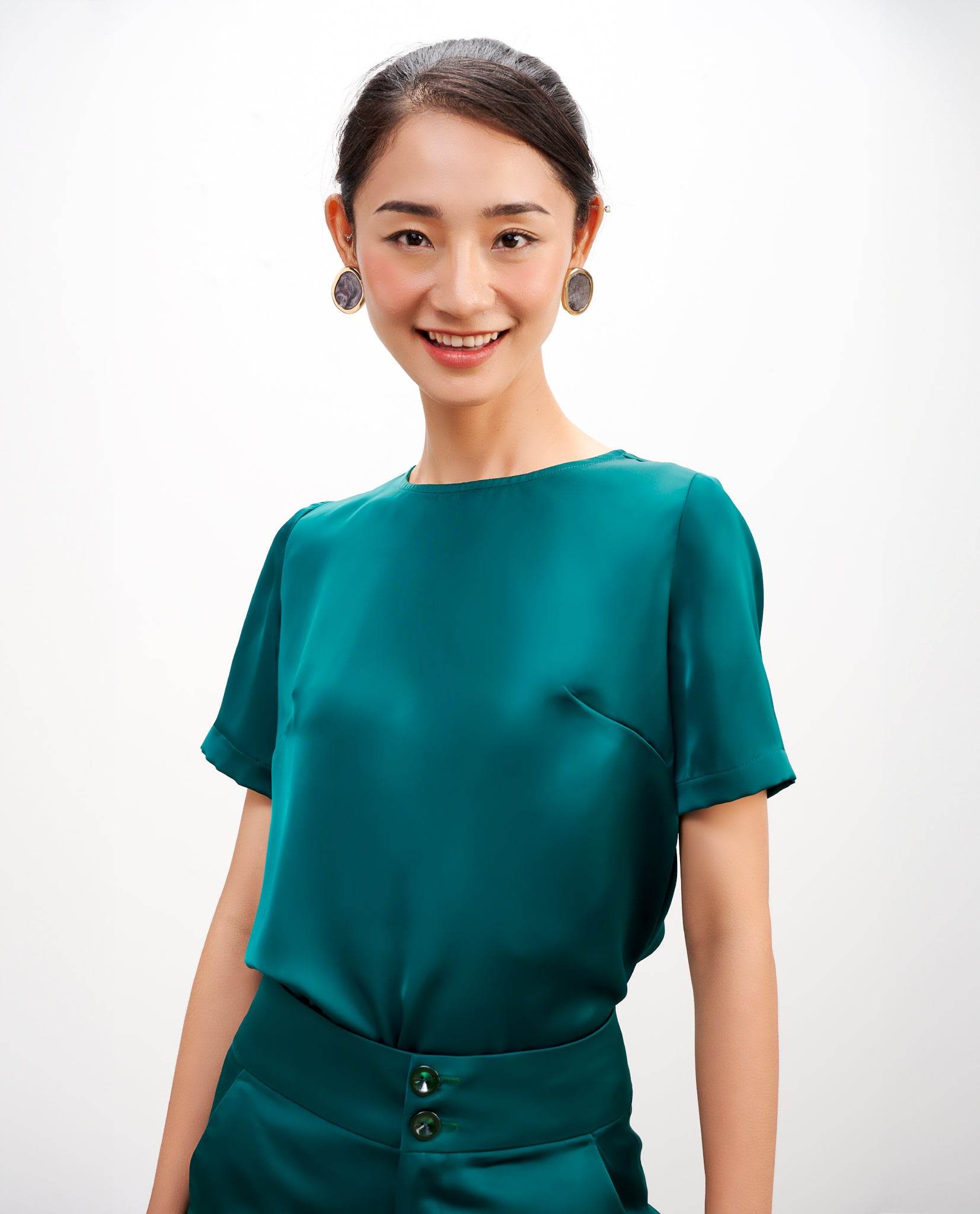 Áo Suông Cổ Tròn Cúc Phương TOP216 - Hity