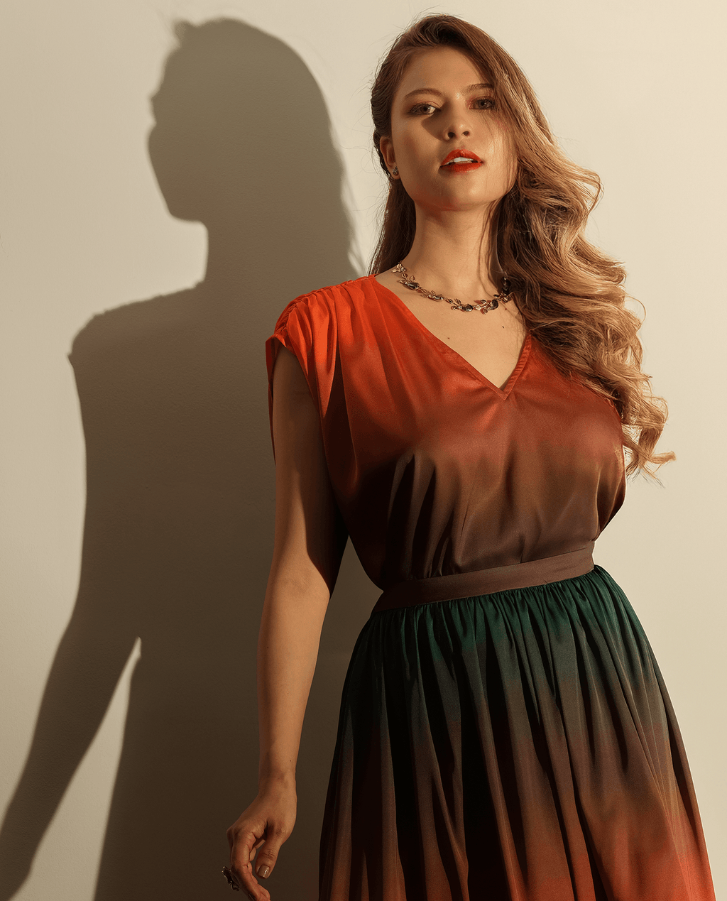 Áo Rộng Oversized Ombre Hoàng Hôn TOP185 - Hity