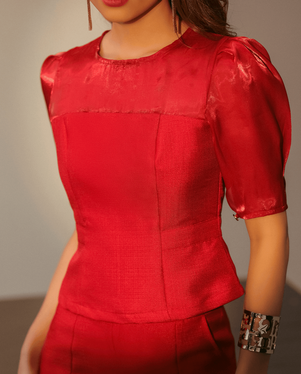 Áo Peplum Tweed Phượng Hoàng TOP184 - Hity