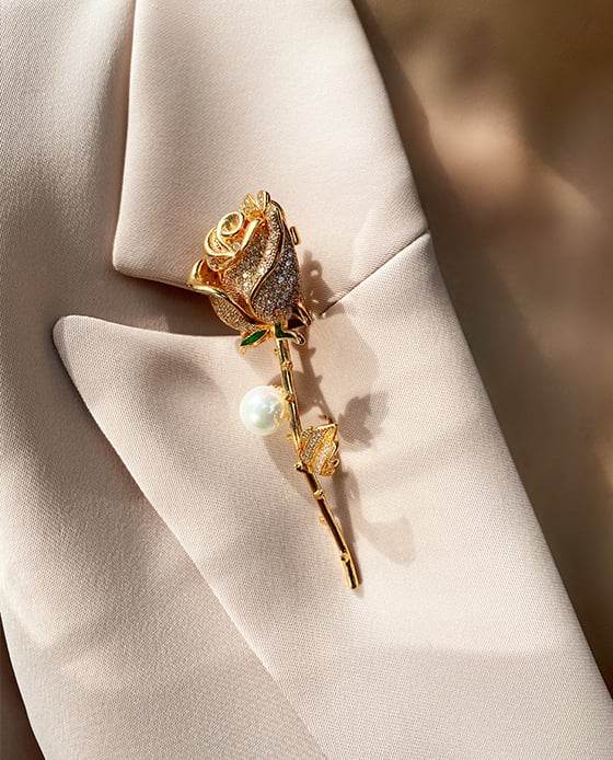 Cài Áo Hoa Hồng Secret ACC139 - Hity