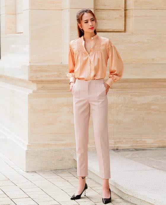 Áo Lụa Smocked Inka TOP163 - Hity