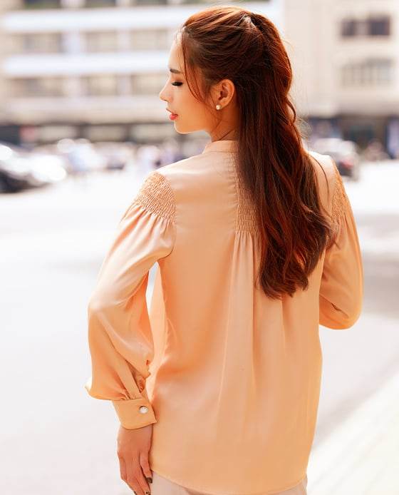 Áo Lụa Smocked Inka TOP163 - Hity