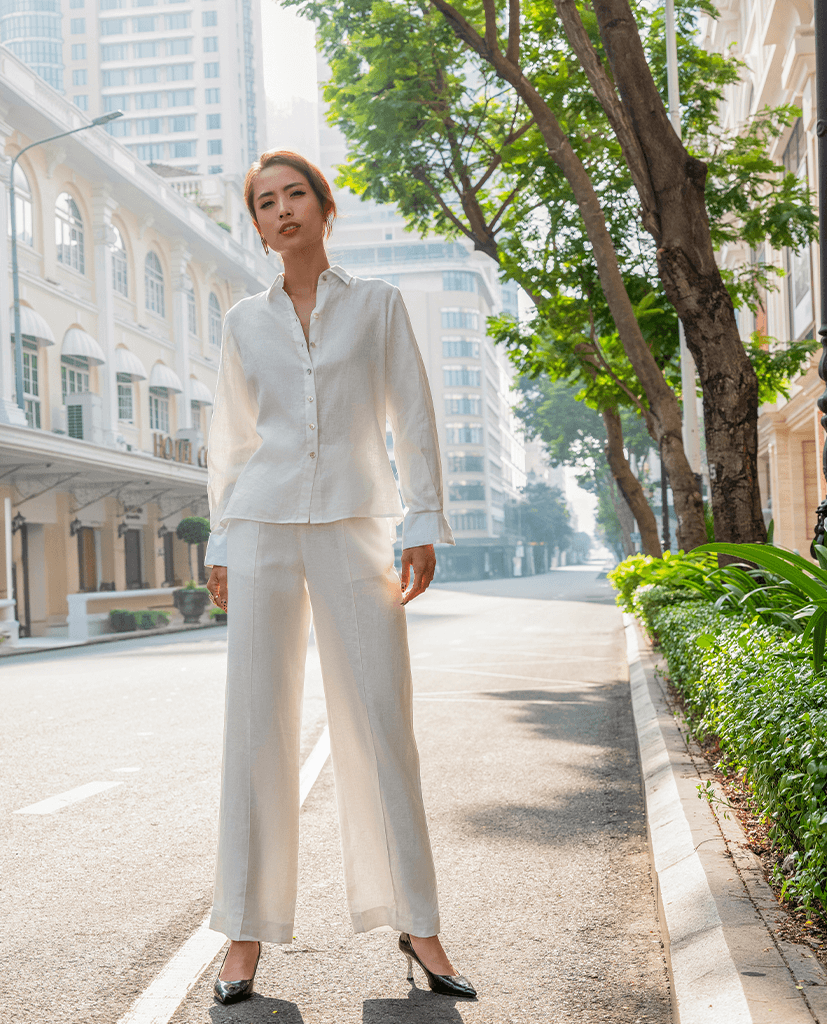 Áo Sơ Mi Linen Mộc Trà TOP171 - Hity