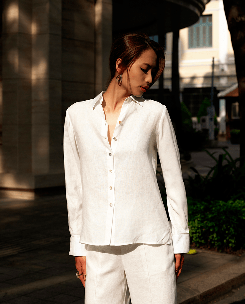 Áo Sơ Mi Linen Mộc Trà TOP171 - Hity