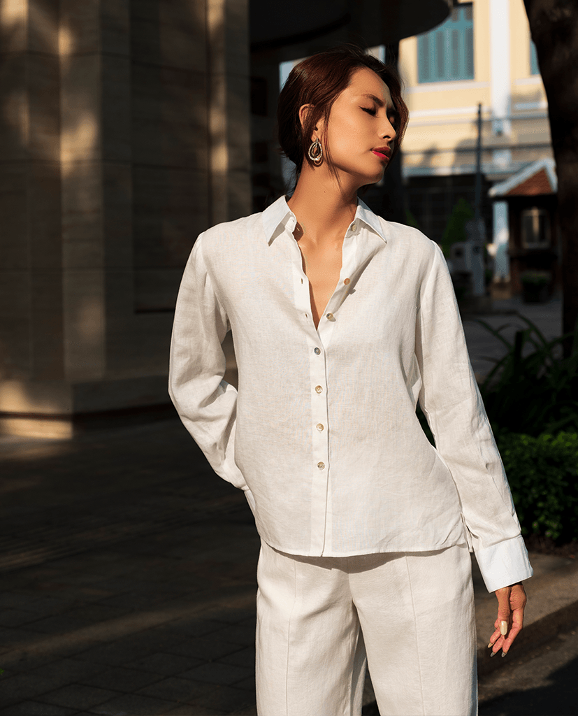 Áo Sơ Mi Linen Mộc Trà TOP171 - Hity