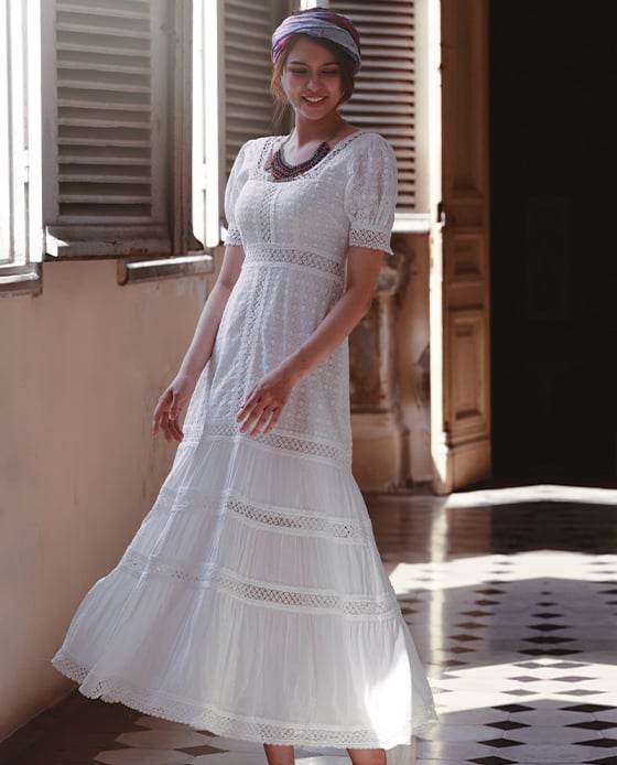 Đầm Maxi Cotton Nguyệt DRE119 - Hity