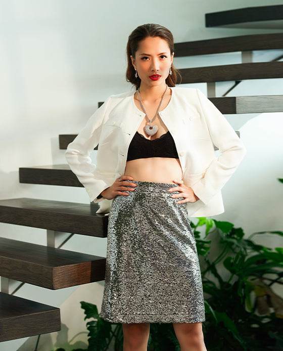 Váy Ngắn Mini Silver SKI026 - Hity