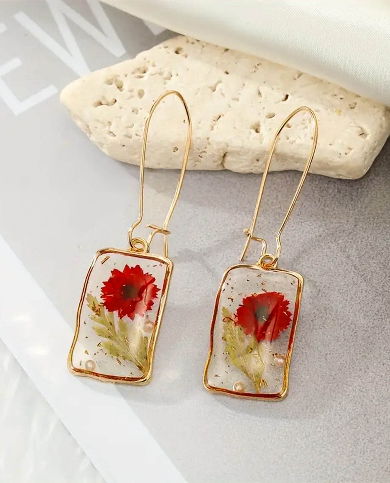 Bông Tai Ép Hoa ACC387 - Hity